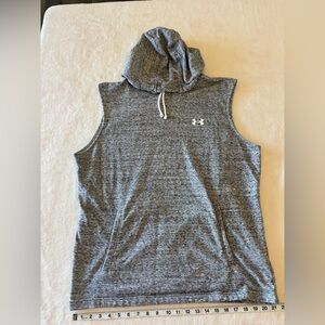 Under Armour Heather Gray Sleeveless Hoodie